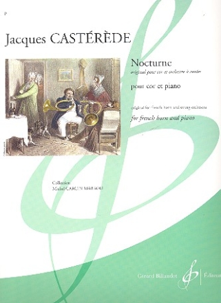 Nocturne pour cor et orchestre  cordes pour cor et piano