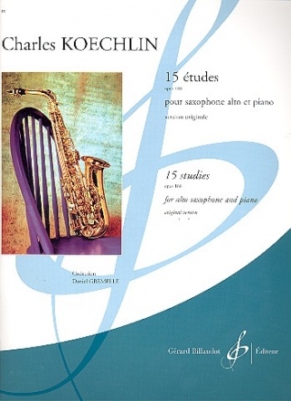 15 Etudes op.188 pour saxophone alto et piano