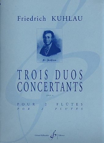 3 Duos concertants op.10 pour 2 flutes partition