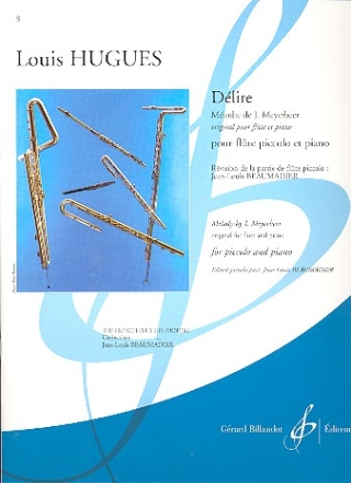 Dlire pour flute et piano pour flute piccolo et piano