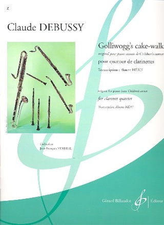 Golliwogg's Cake-Walk pour 4 clarinettes partition et parties