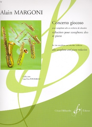 Concerto giocoso pour saxophone alto et orchestre de chambre pour saxophone alto et piano