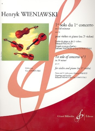 Solo no.1 du concerto en fa# mineur no.1 op.14 pour violon et orchestre pour violon et piano (ou 2 violons)