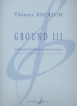 Ground no.3 pour 4 violoncelles partition et parties