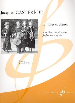 Ombres et clartes pour flute, violon, viola et violoncelle Partition et parties