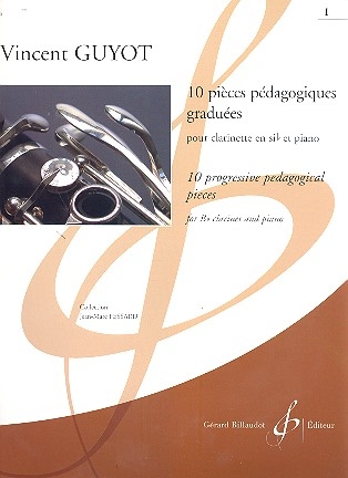 10 pi�ces p�dagogiques gradu�es vol.1 pour clarinette et piano