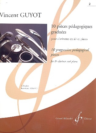 10 pi�ces p�dagogiques gradu�es vol.2 pour clarinette et piano