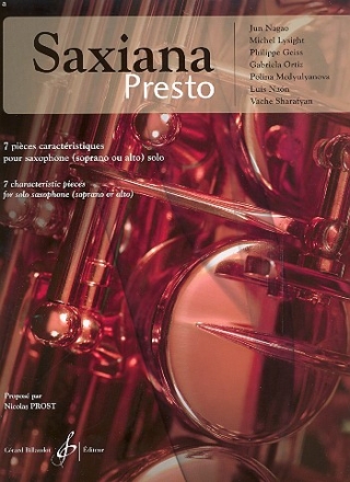 Saxiana Presto pour saxophone alto (soprano)