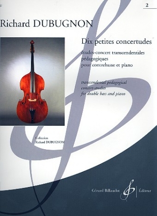 10 petites concertudes vol.2 (nos.6-10) pour contrebasse et piano