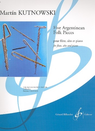 5 Argentinean Folk Pieces for flute, alto et piano parts
