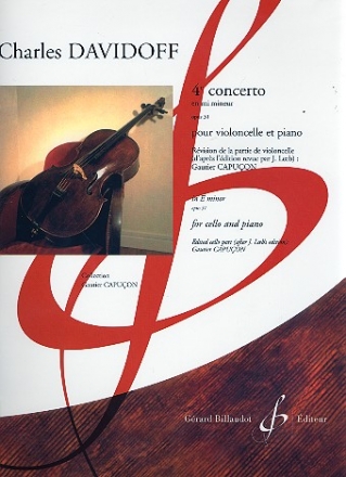 Concerto en mi mineur no.4 op.31 pour violoncelle et piano