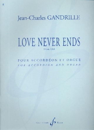 Love never ends pour accordeon et orgue