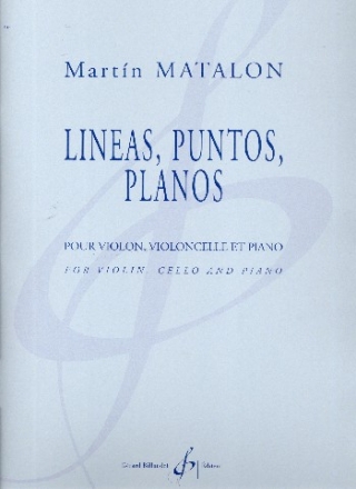 Lineas puntos planos pour violon, violoncelle et piano parties