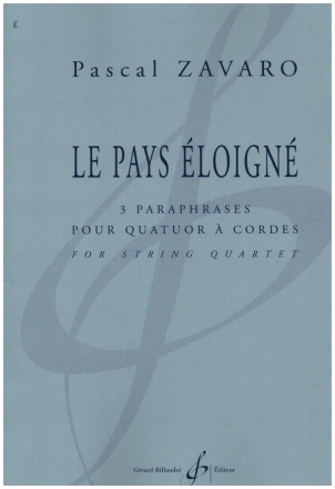 Le Pays Éloigné for string quartet score and parts