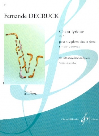 Chant lyrique op.69 pour saxophone alto et piano