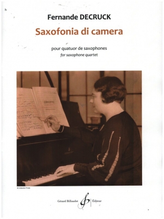 Saxofonia di camera pour quatuor de saxophones partition et parties