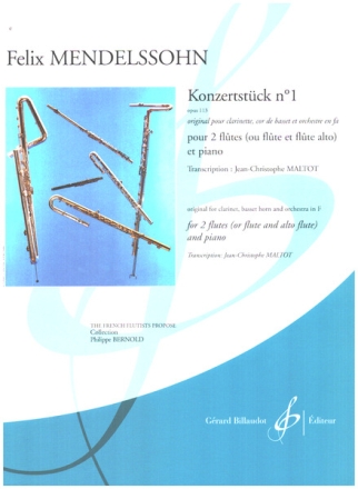 Konzertst�ck No.1 op.113 pour 2 flutes and piano
