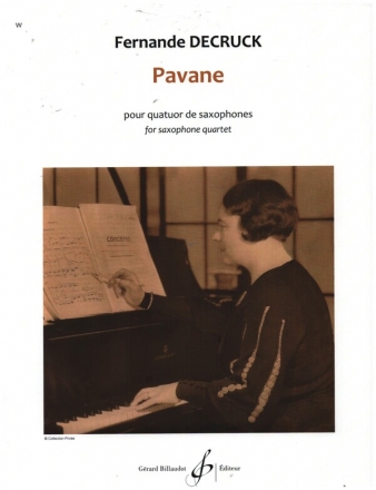 Pavane pour quatuor de saxophones partition et parties