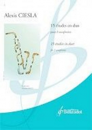 15 tudes en duo (+Online Audio) pour 2 saxophones partition