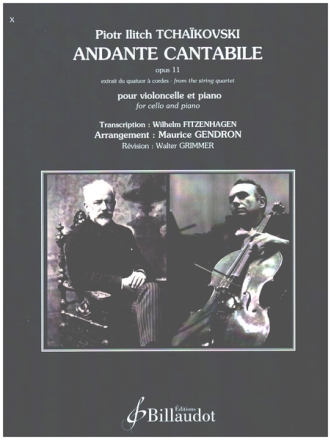 Andante Cantabile op.11 pour violoncelle et piano
