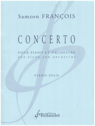 Concerto pour piano et orchestre piano solo