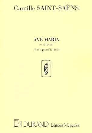Ave Maria pour sopran et orgue (en si bmol)