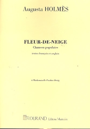 Fleur de neige pour chant et piano (frz/en)