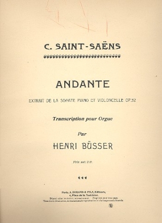 Andante op.32 fr Orgel
