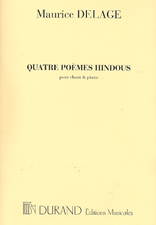 4 Pomes hindous pour chant et piano