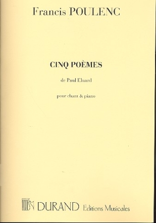 5 Pomes de Paul Eluard pour chant et piano