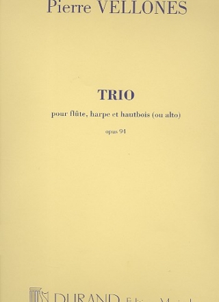 Trio op.94 pour flute, hautbois (alto) et harpe parties