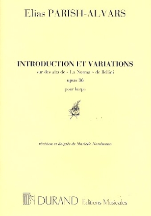 Introduction et variations sur des airs de La Norma de Bellini op.36 pour harpe