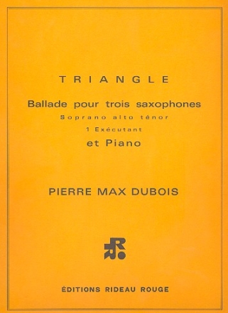 Triangle pour 3 saxophones (SAT) et piano 2 partition