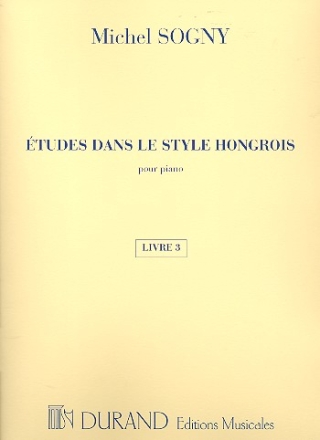 tudes dans le style hongrois vol.3 pour piano