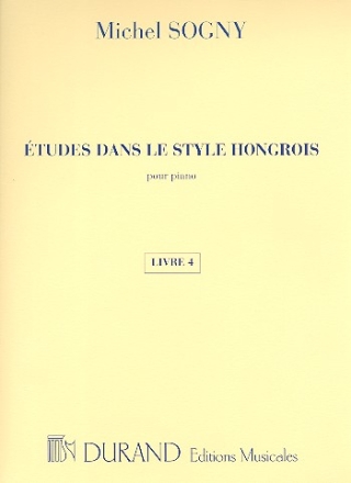 tudes dans le style hongrois vol.4 pour piano