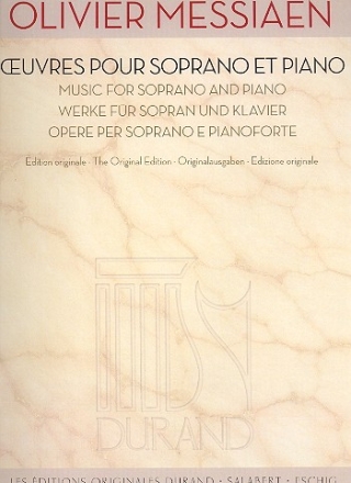 Oeuvres pour soprano et piano