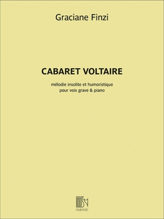 Graziana Finzi, Cabaret Voltaire Low Voice Buch