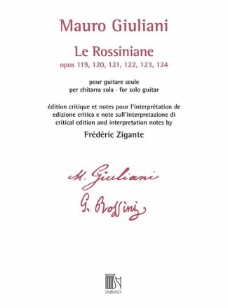 Le Rossiniane op.119-124 pour guitare