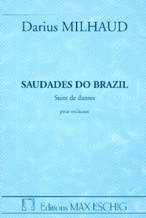 Saudades do Brazil pour orchestre partition de poche