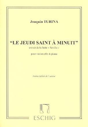 Le jeudi saint  minuit pour violoncelle et piano