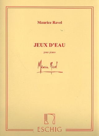 Jeux d'eau  pour piano