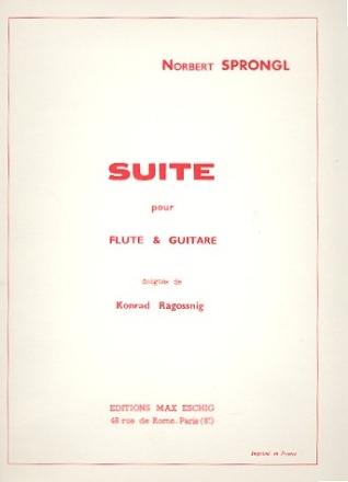 Suite pour flte et guitare partition et partie