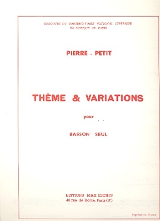 Thme et variations pour basson