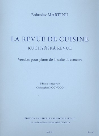 La revue de cuisine version pour piano de la suite de concert