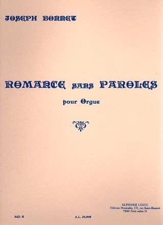 Romance sans Paroles pour orgue