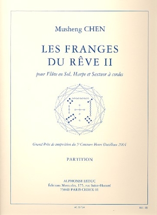 Les franges du rve vol.2 pour flte en sol, harpe et sextuor  cordes partition