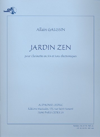 Jardin Zen (+CD) pour clarinette et sons lectroniques partition