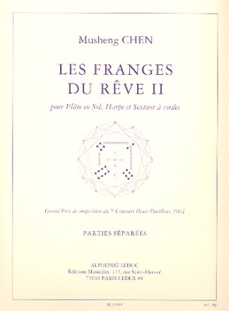 Les franges du rve vol.2 pour flte en sol, harpe et sextuor  cordes parties