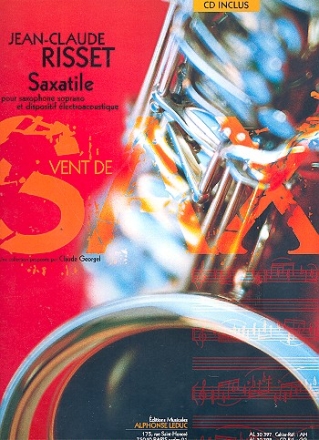 Saxatile (+CD) pour saxophone soprano et dispositif lectroacoustique