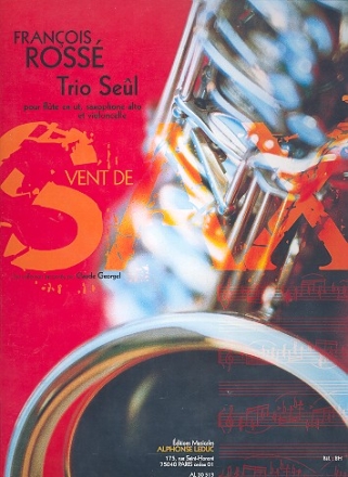 Trio Seul pour flute, saxophone alto et violoncelle partition et parties